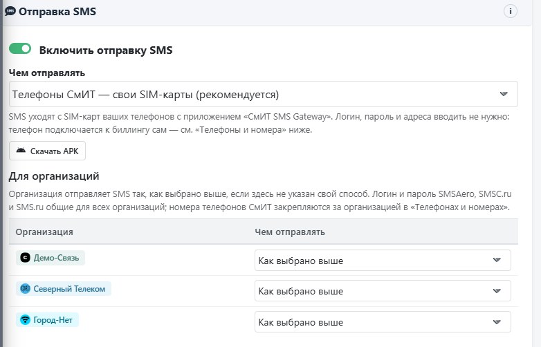 «Отправка SMS»: способ по умолчанию, скачать приложение, способы для организаций